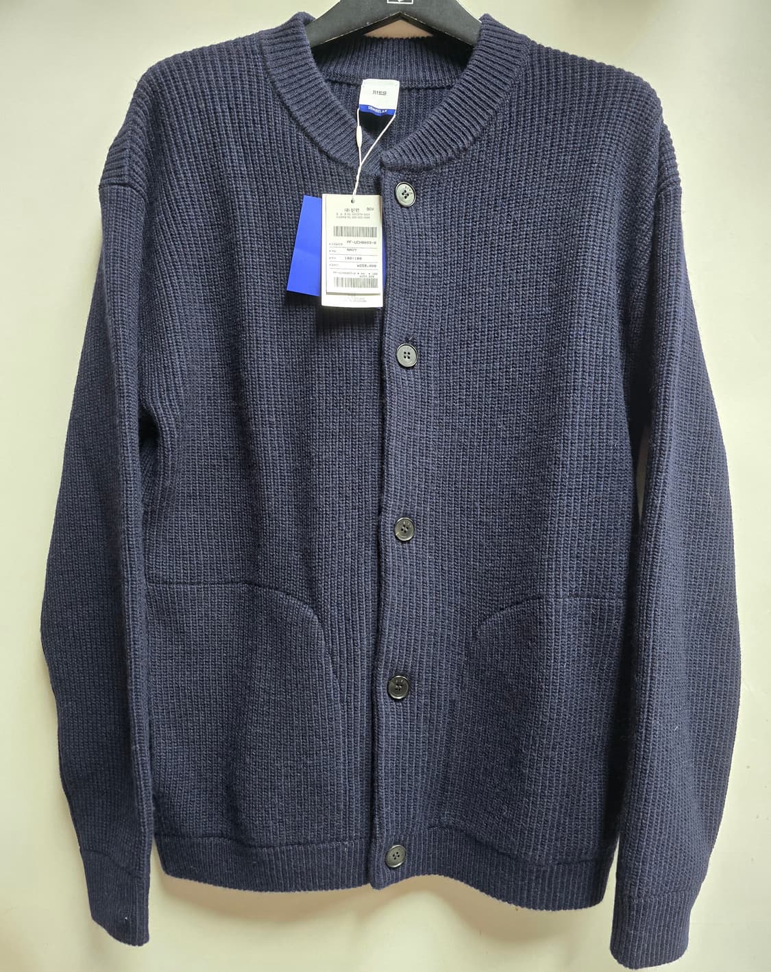 새상품)지이크 니트 카디건 100(네이비색상) 상품이미지1