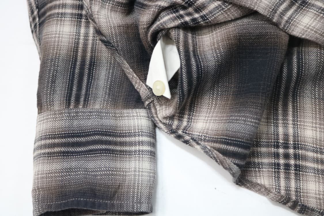 BACK NUMBER 백넘버 빈티지 웨스턴 체크 스냅 셔츠 (M) 상품이미지10