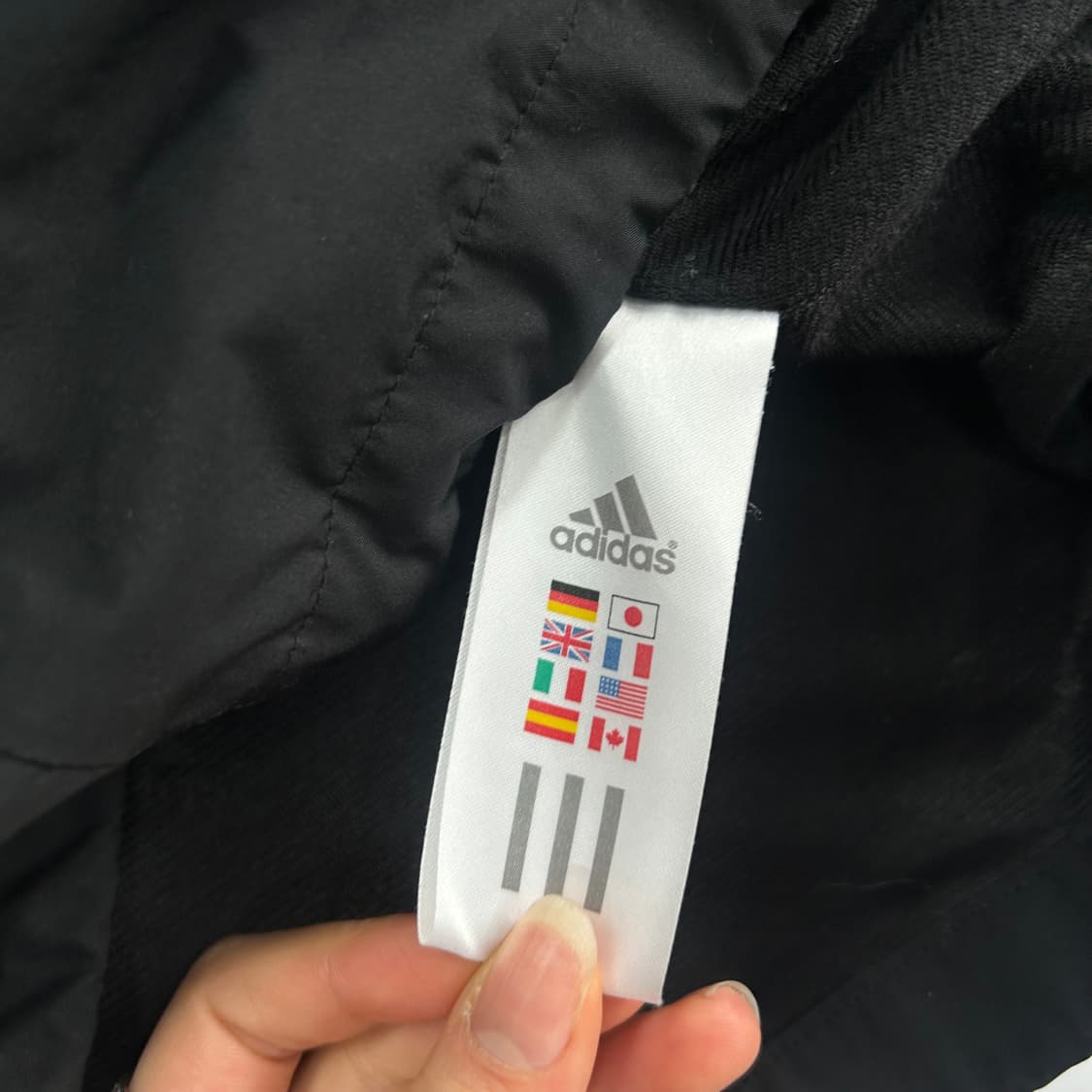 Adidas 아디다스 삼각로고 블랙 트랙탑 바람막이 상품이미지7