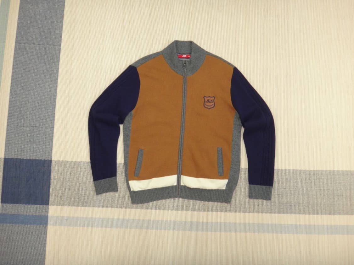 (105) JDX 골프 남성 방풍 터틀넥 울 니트집업 상품이미지1