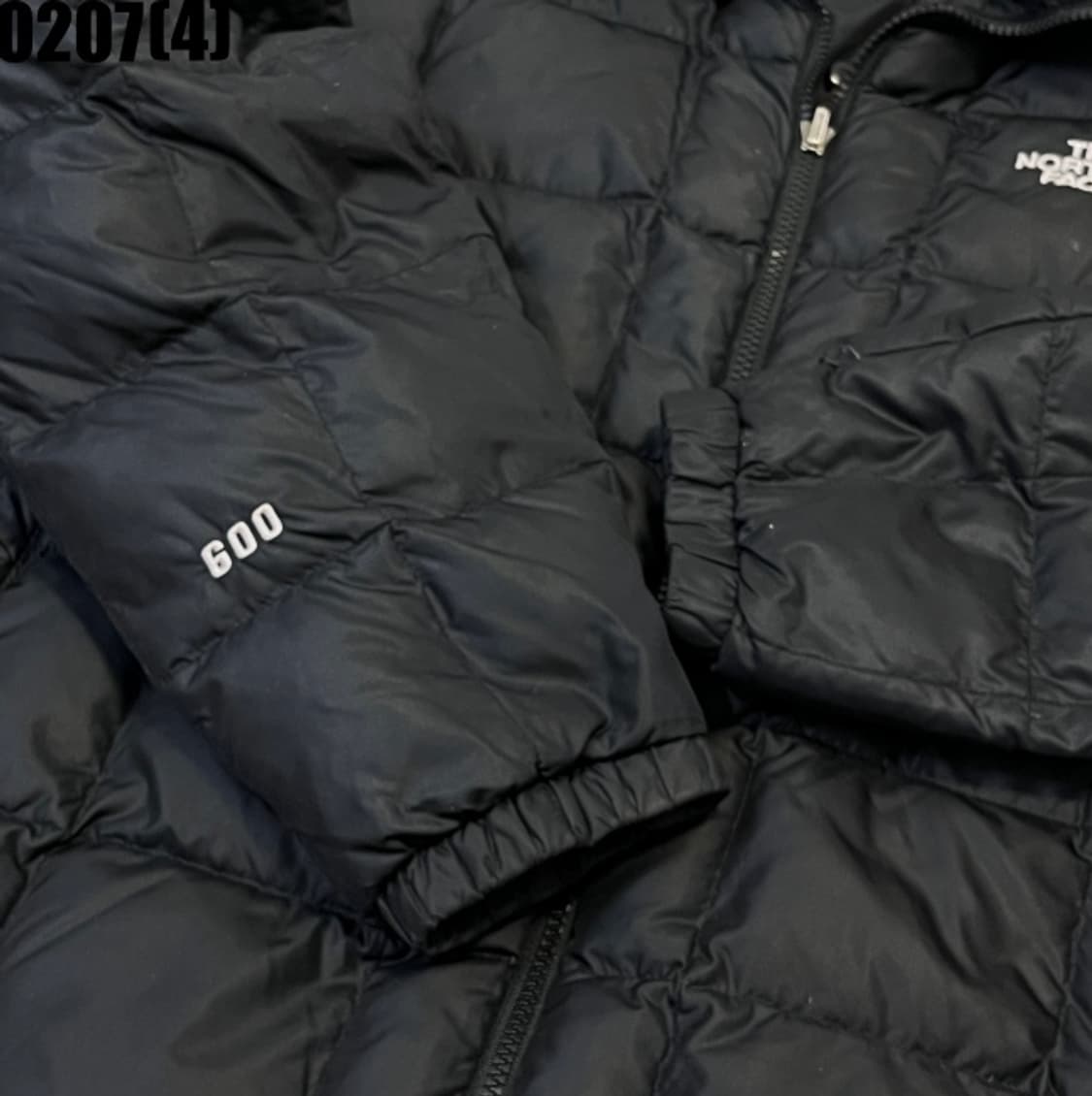 [100] 노스페이스 600 퀼팅 블랙 패딩 점퍼 0207(4) 상품이미지3