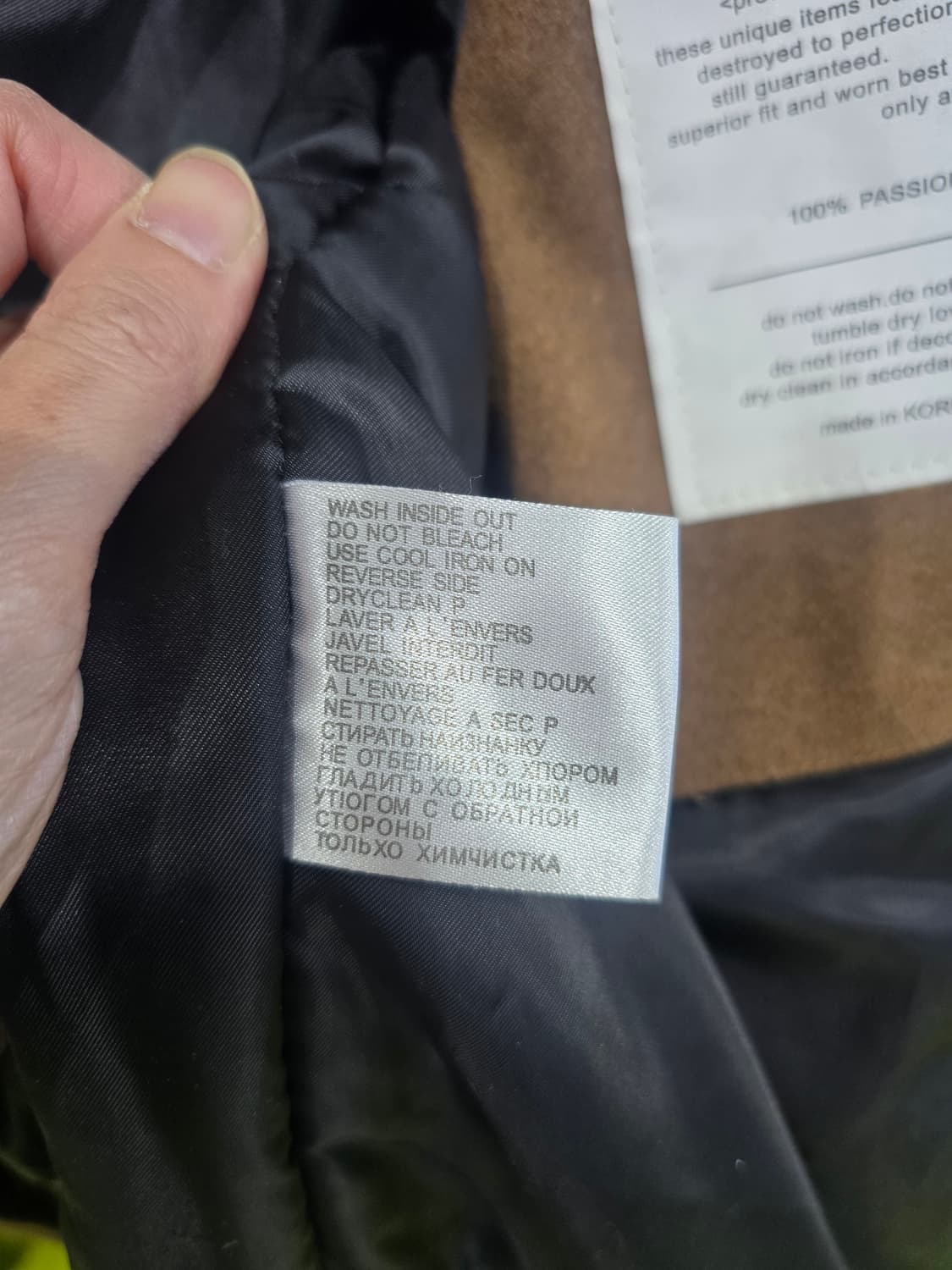 Attention 브라운 후드 스타디움 자켓 상품이미지10