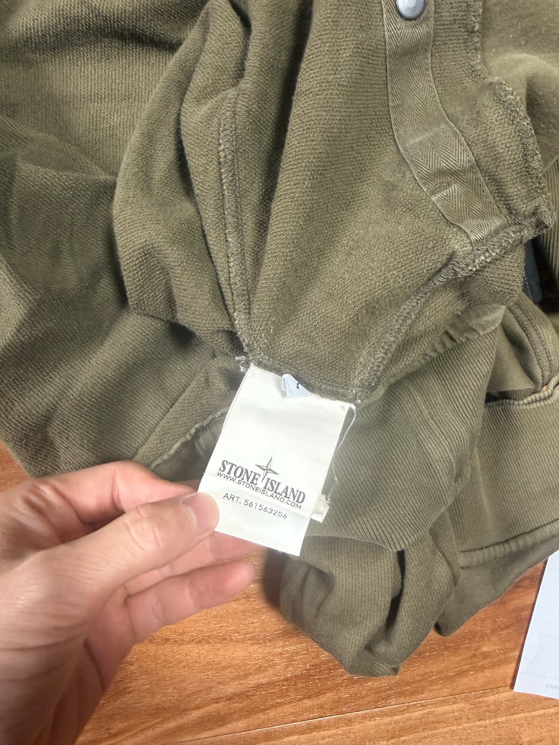 [L] 01SS 스톤아일랜드  카키 집업 상품이미지6