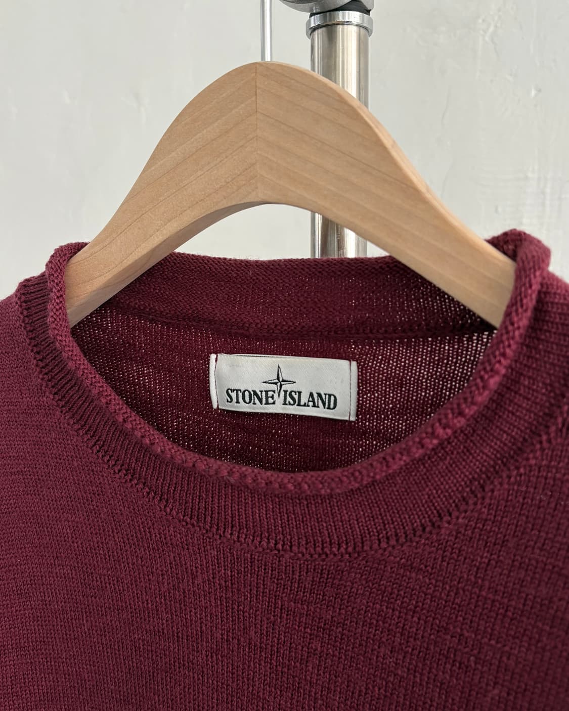 Stone Island 스톤아일랜드 버건디 포켓 와펜 울 니트 상품이미지3