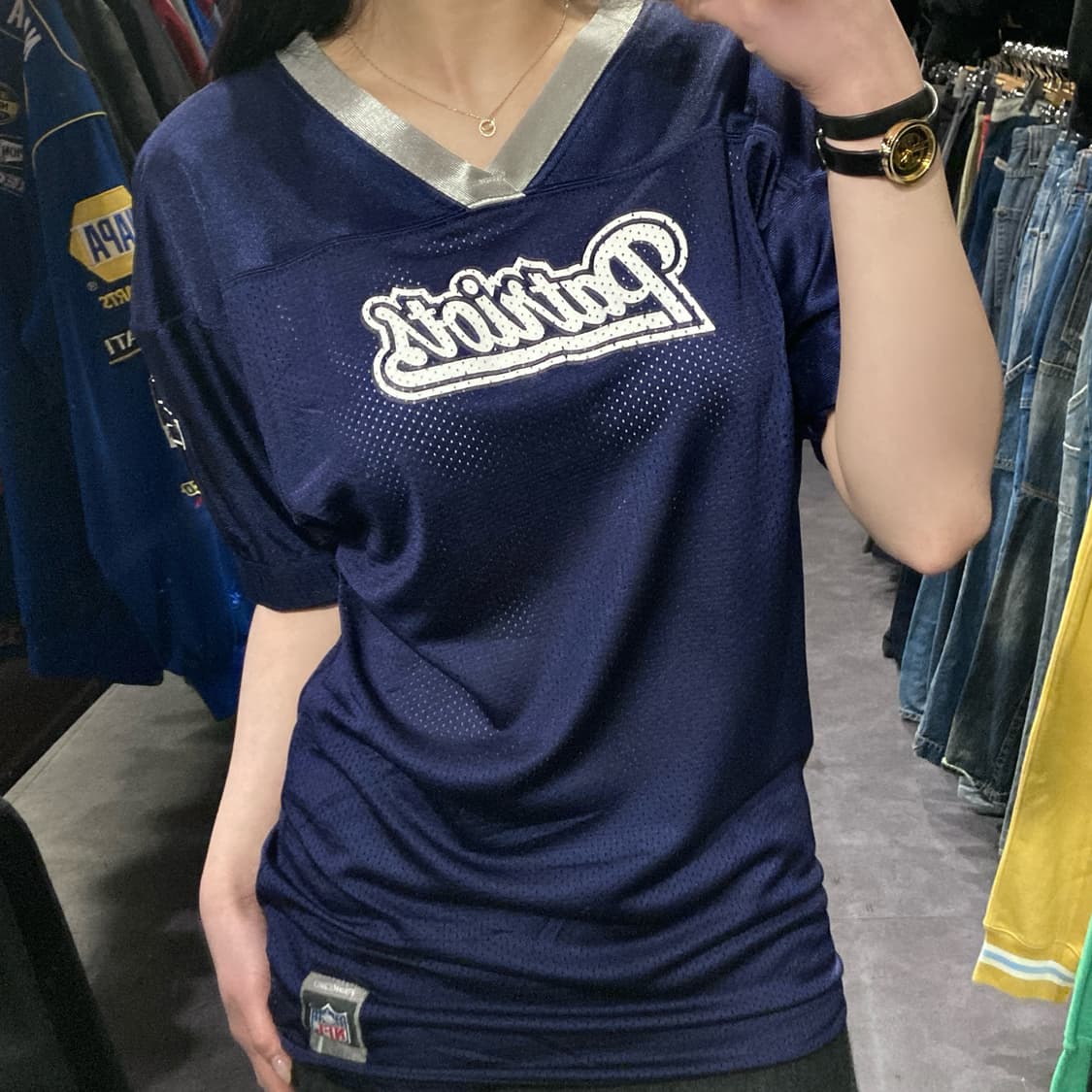 [IM] NFL 뉴잉글랜드 패트리어츠 네이비 반팔 져지 상품이미지3