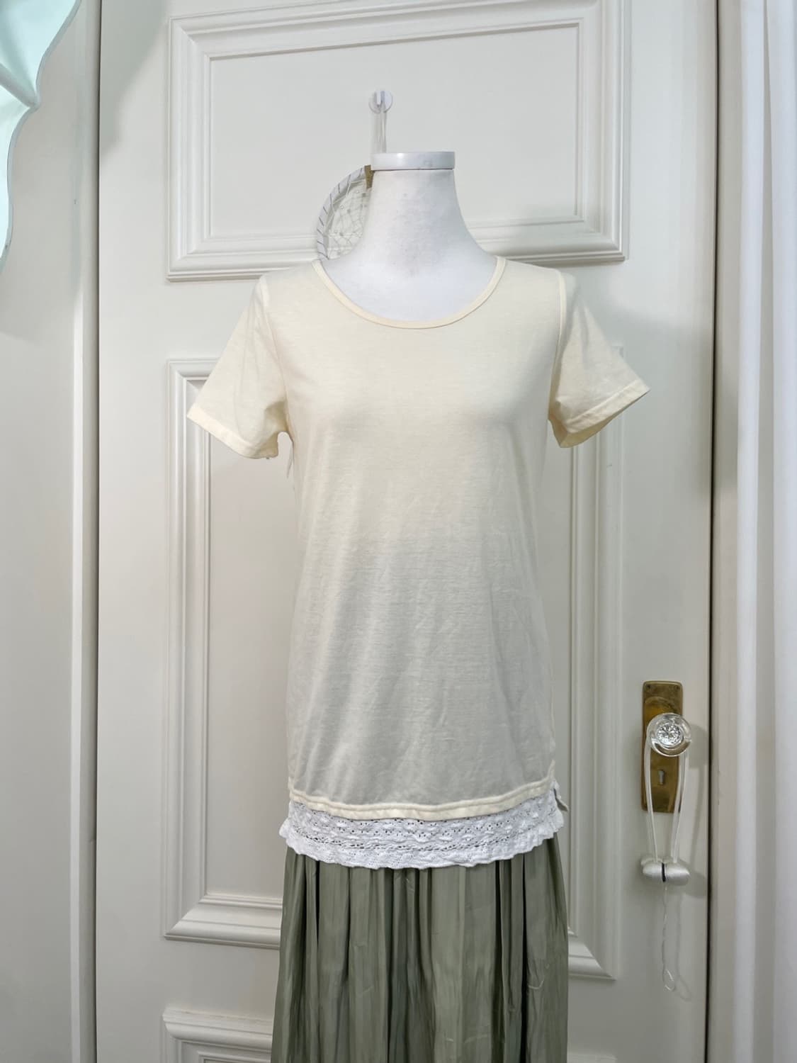 ivory crochet basic cardigan&sheer yello 상품이미지8