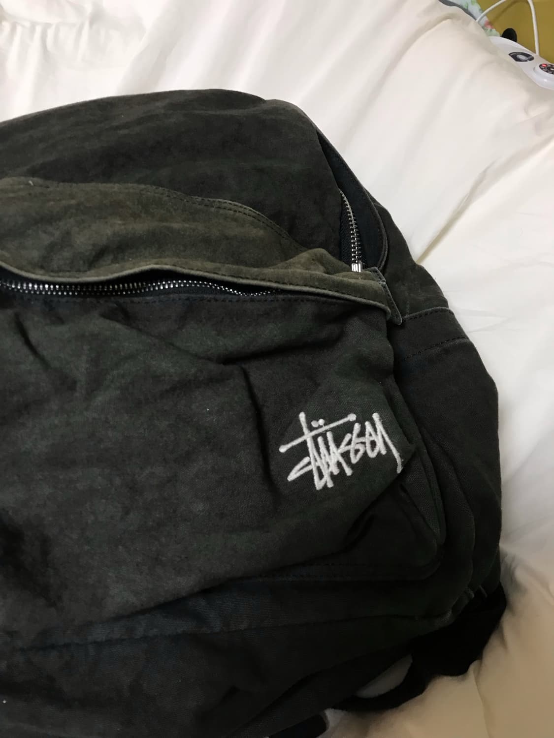 스투시 캔버스 백팩 워시드 블랙 상품이미지3