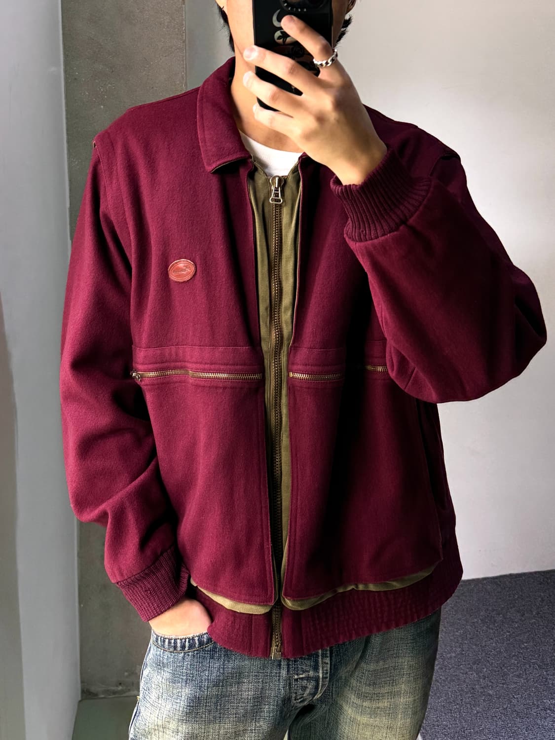 Facommable 90s 투웨이 트랜스폼 울 자켓 상품이미지1