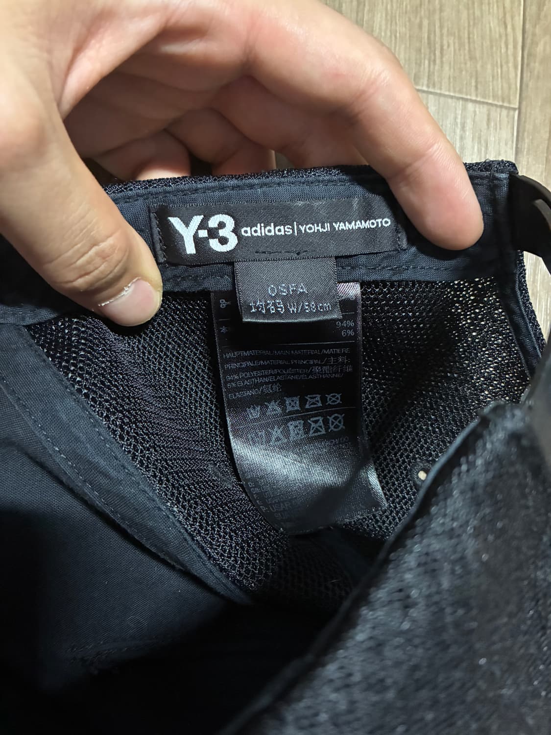 Y-3 요지 야마모토 메쉬캡 블랙 상품이미지5