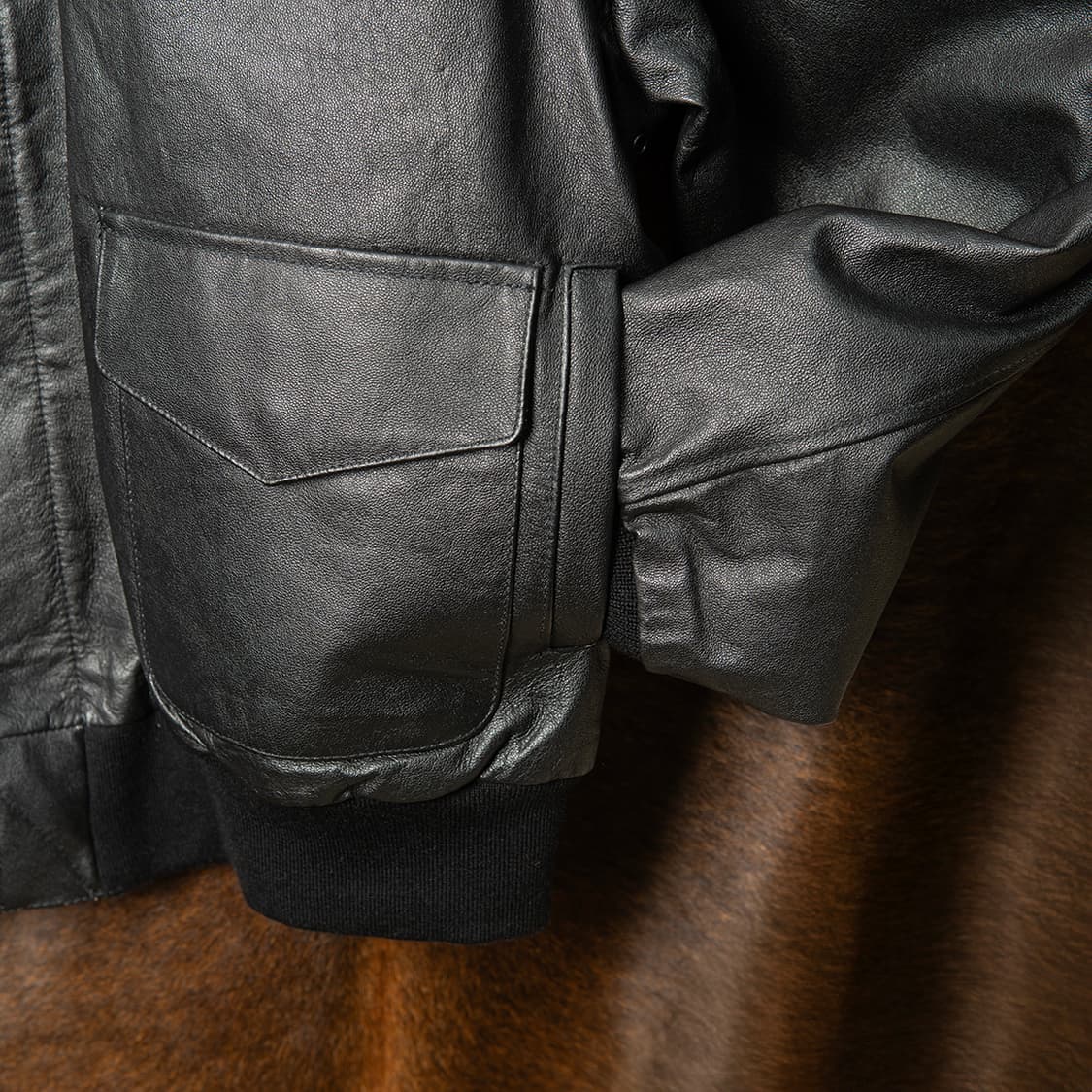 [XXL] Landing Leathers A-2 레더 플라이트 자켓 블랙 상품이미지5