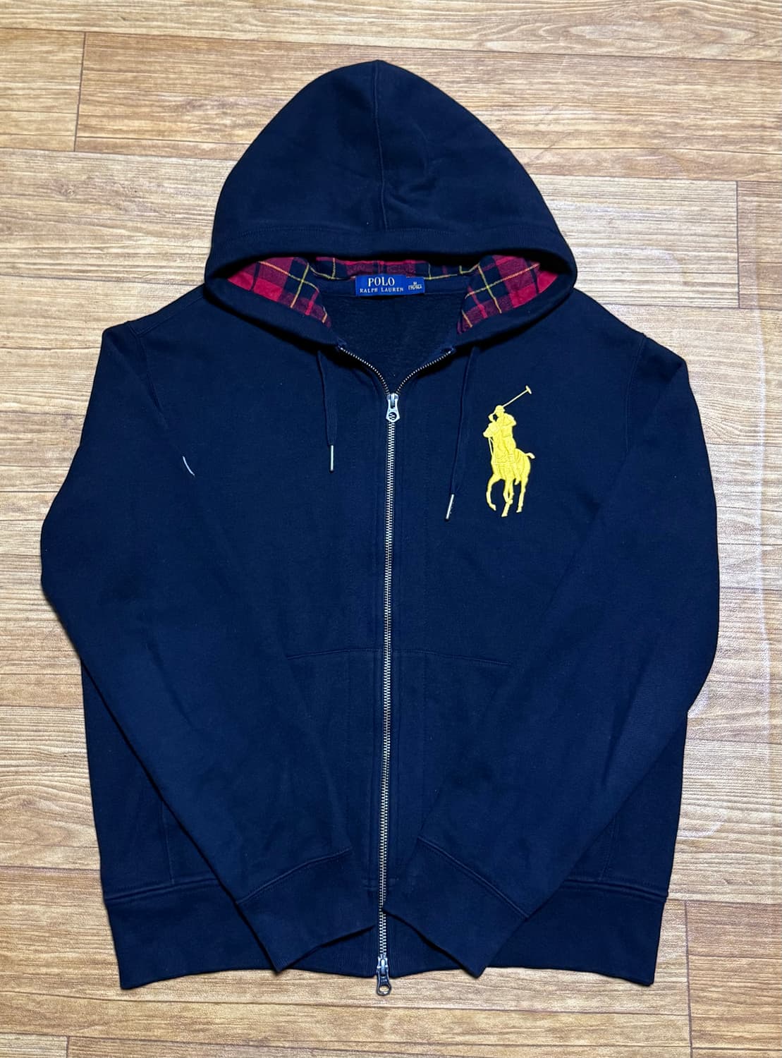 폴로 랄프로렌 빅포니 체크 후드집업 상품이미지1