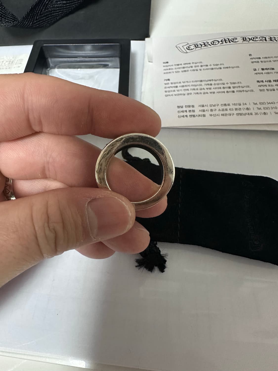 크롬하츠 v 밴드링 kr 19.5 사이즈  상품이미지9