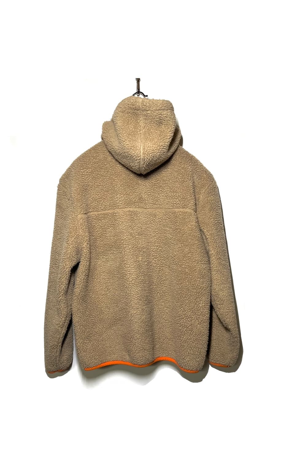 커스텀멜로우 베이지/오렌지 스마일 플리스 후리스 플리스 후드 자켓 95 상품이미지3