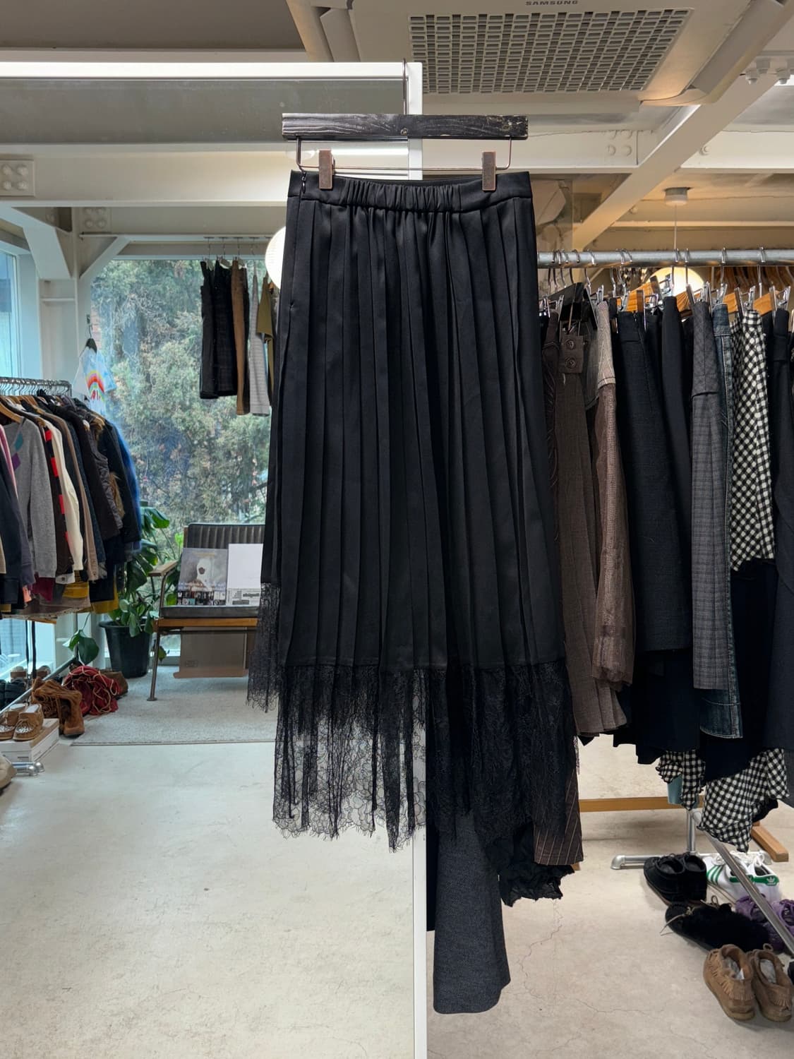 addict noir 플리츠 레이스 스커트 상품이미지2