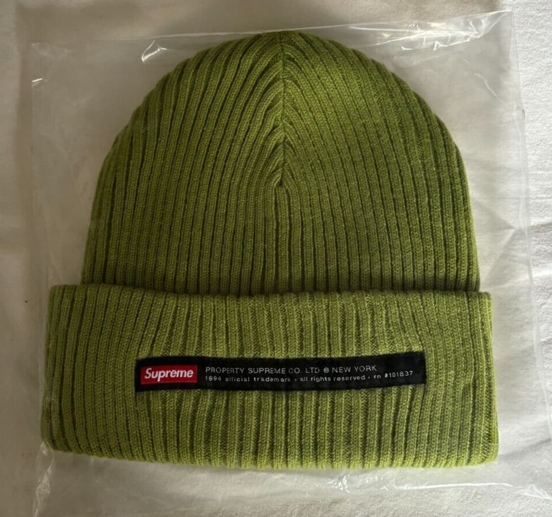 19FW 슈프림 프로퍼티 라벨 비니 올리브 상품이미지1