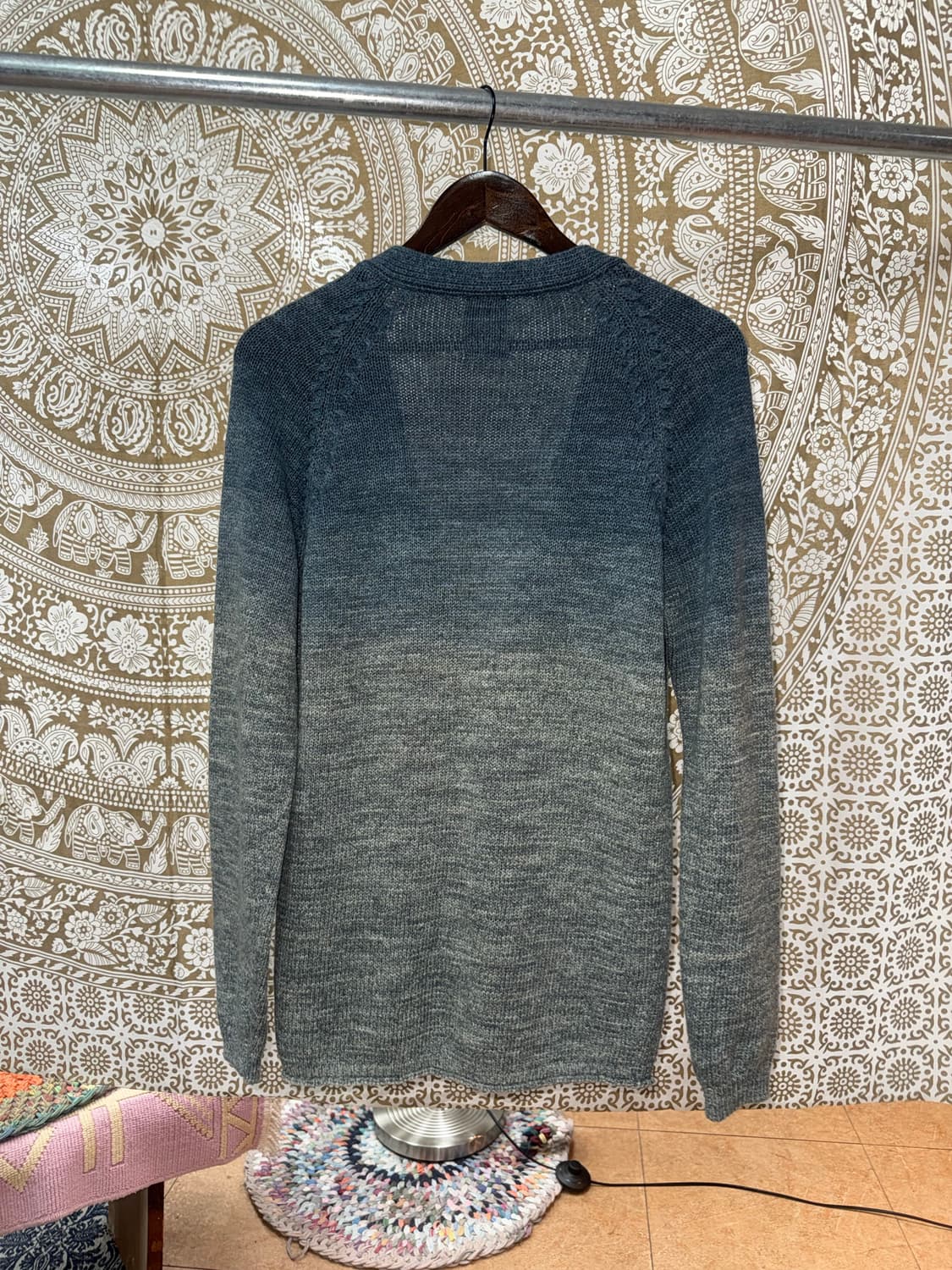 디젤 빈티지 그라데이션 니트가디건 상품이미지6