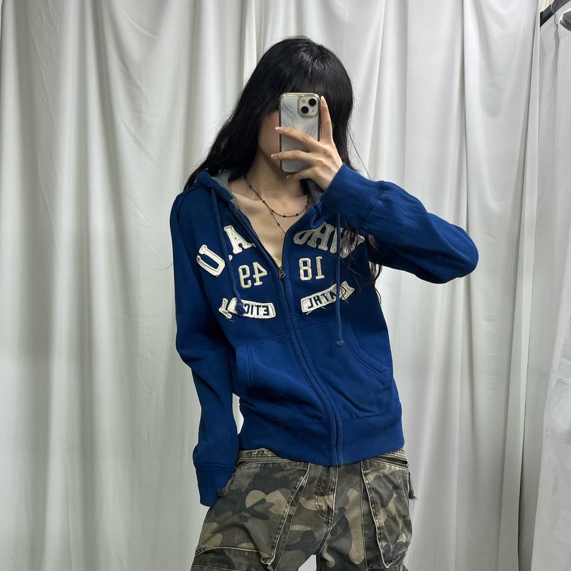 Who.A.U blue hood zip-up 상품이미지2