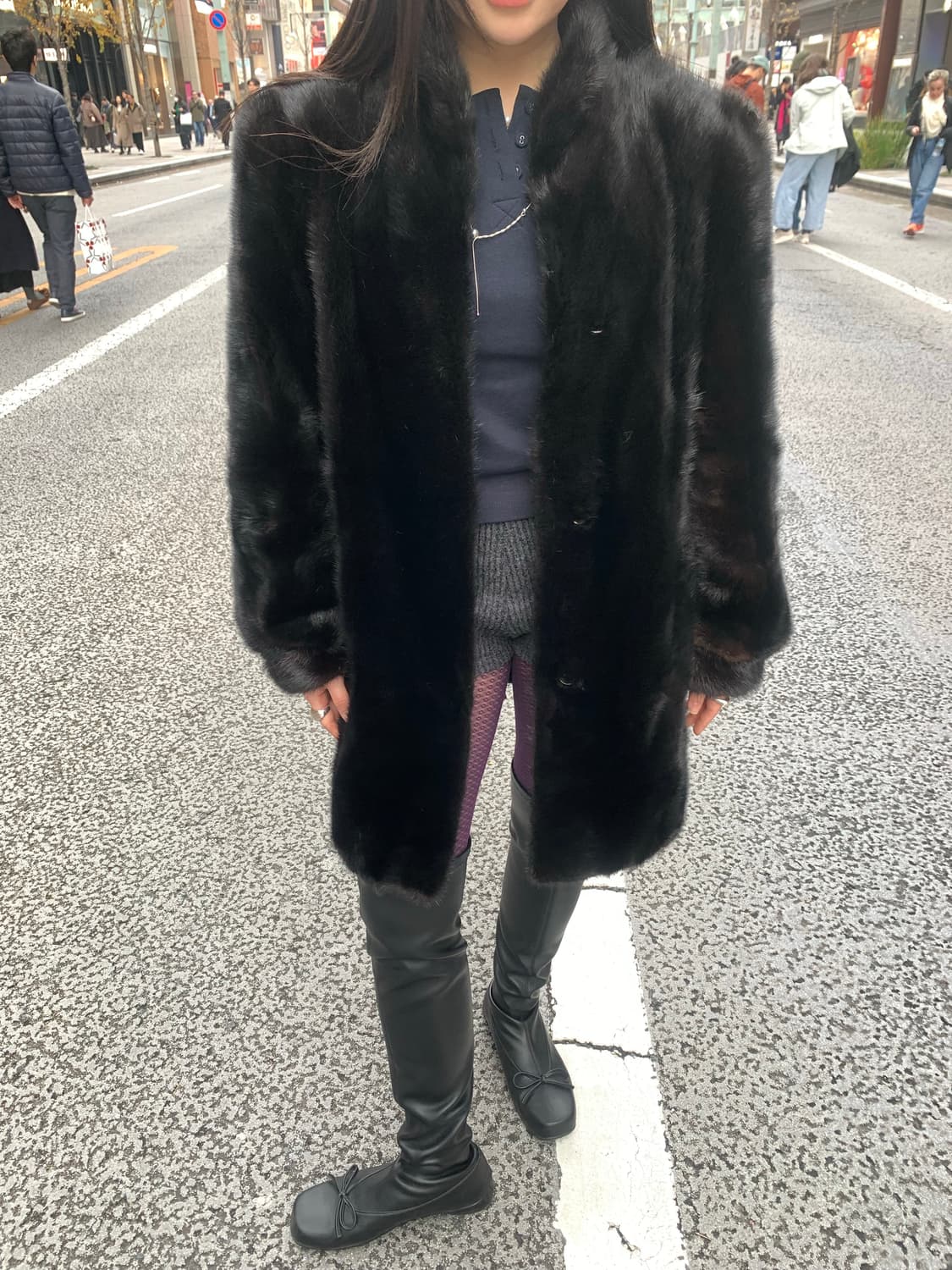 Puff black mink coat 상품이미지1