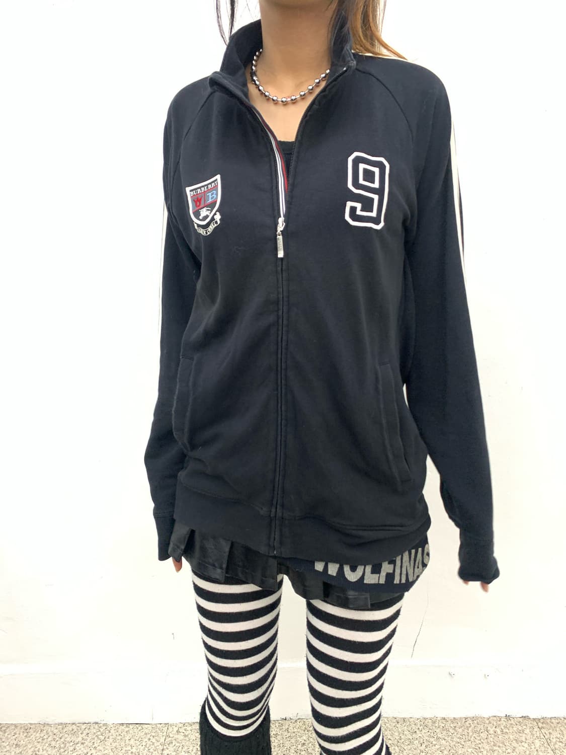 Burberry black label cotton track jersey 상품이미지4