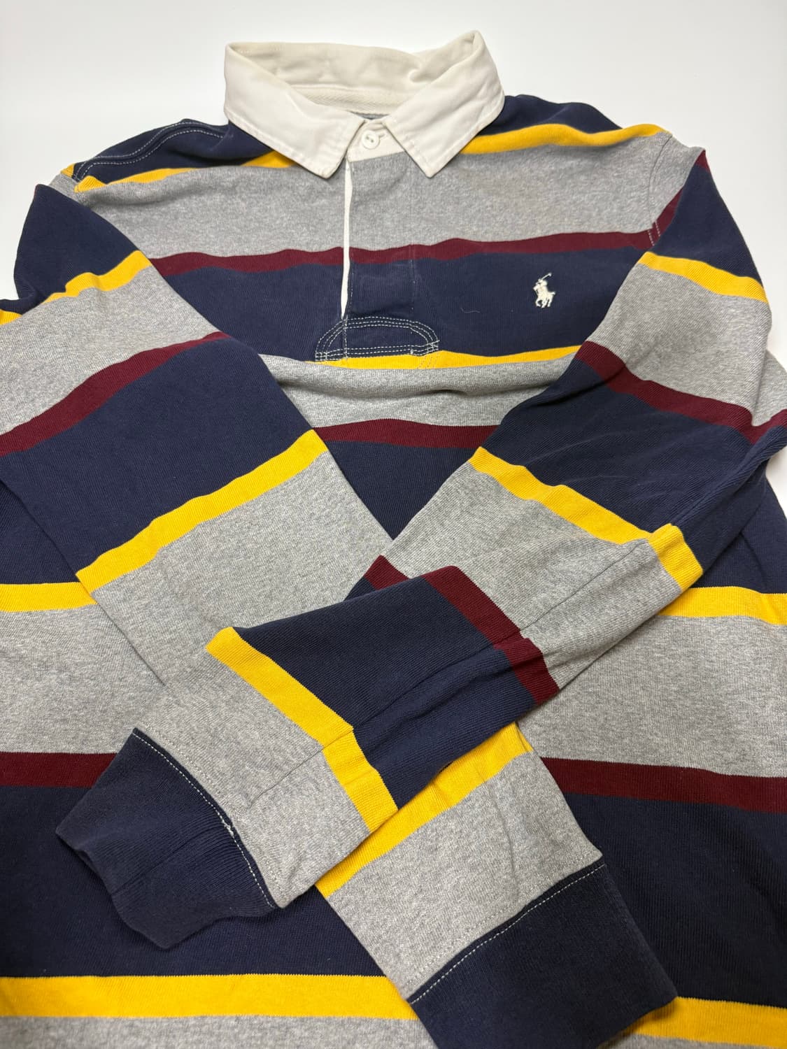폴로 럭비 스트라이프 카라 티셔츠 상품이미지4