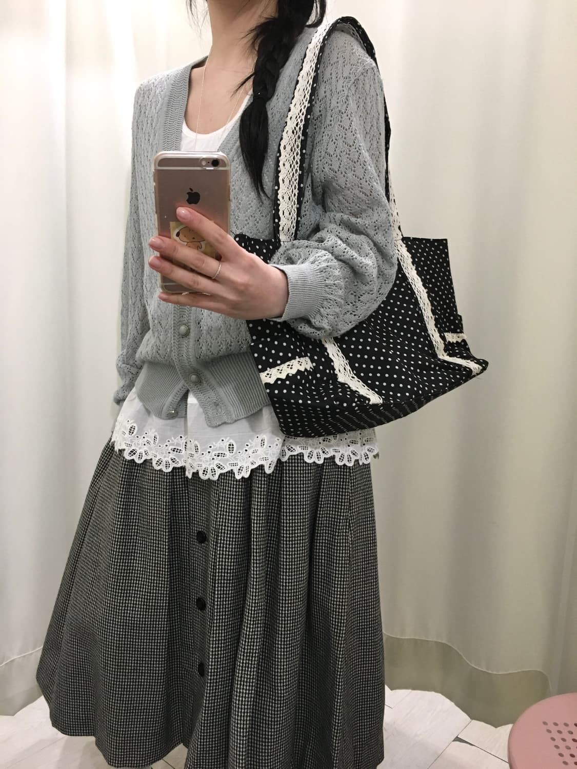 misty blue crochet cardigan 상품이미지4