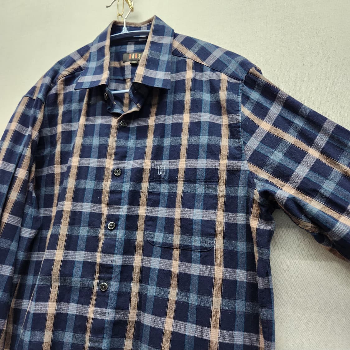 닥스 원포켓 로고 체크패턴 셔츠 105(XL) 상품이미지3