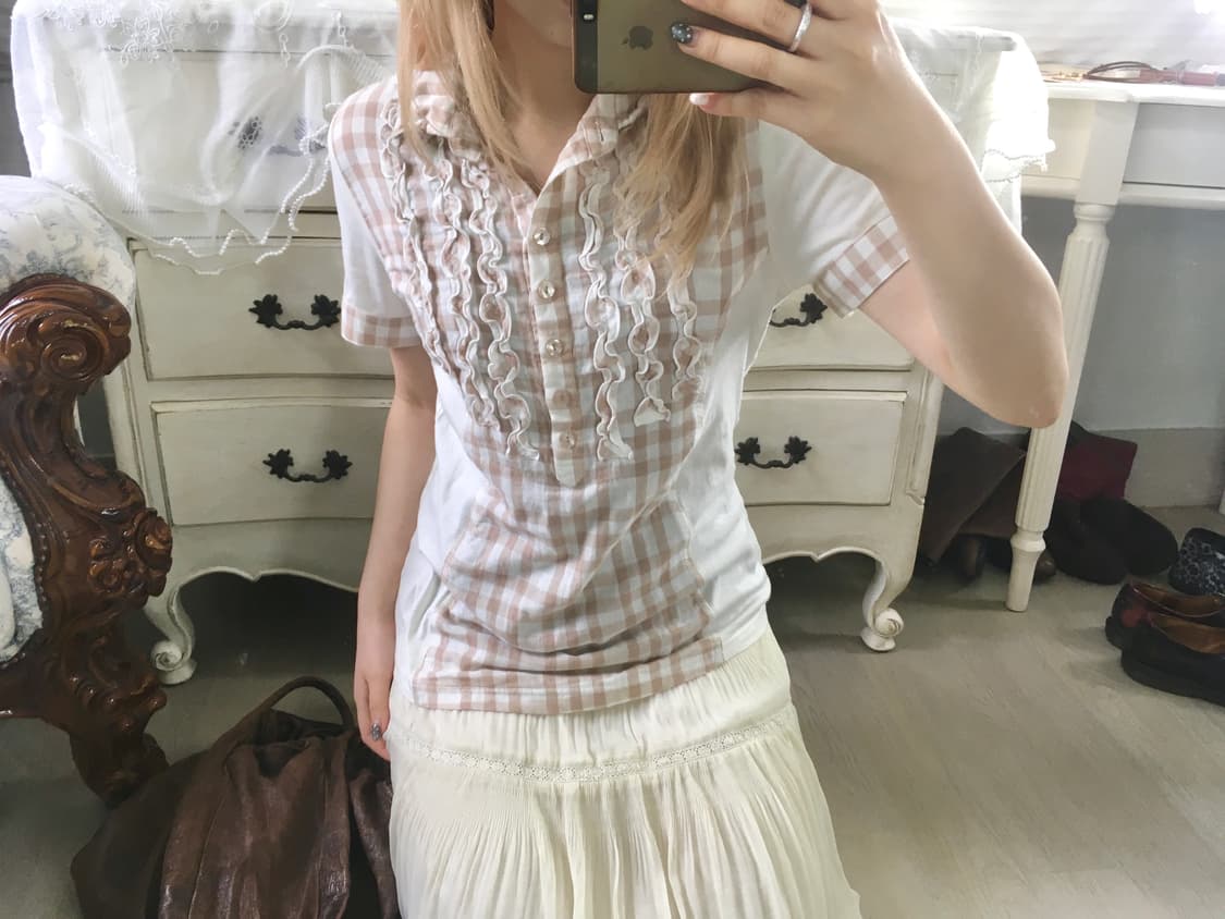 빈티지 핀터레스트 라떼 프릴탑 상품이미지2