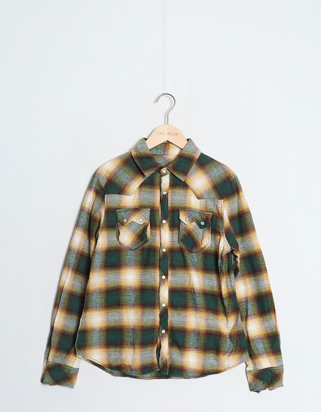 A R W Flannel Check Western Shirts 상품이미지1