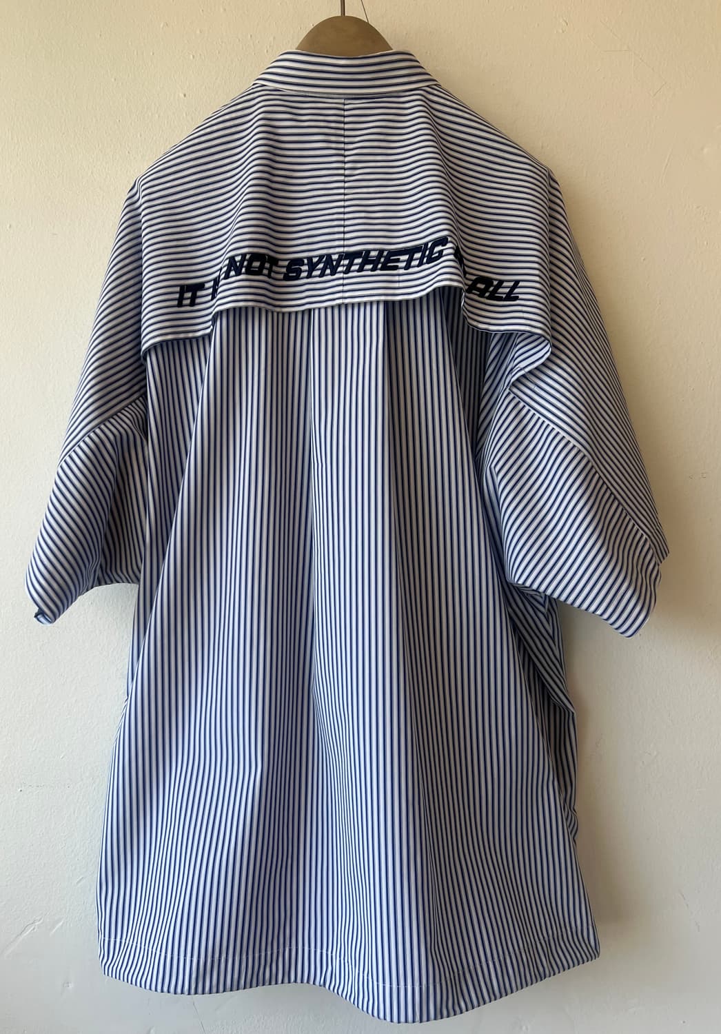 준지 JUUN.J 남성 네이비 스트라이프반팔셔츠
 상품이미지9