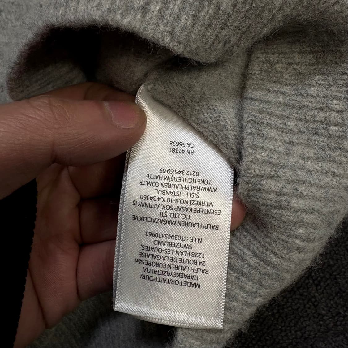 폴로 신형 뀨알탭 그레이 니트 M 상품이미지6