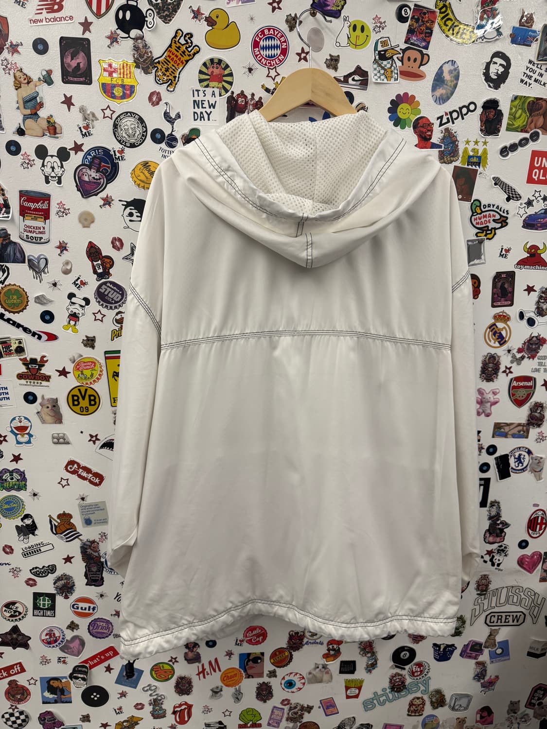 나이키 올드스쿨 스우시 사이드라인 풀오버 바람막이 XXXXL 상품이미지4