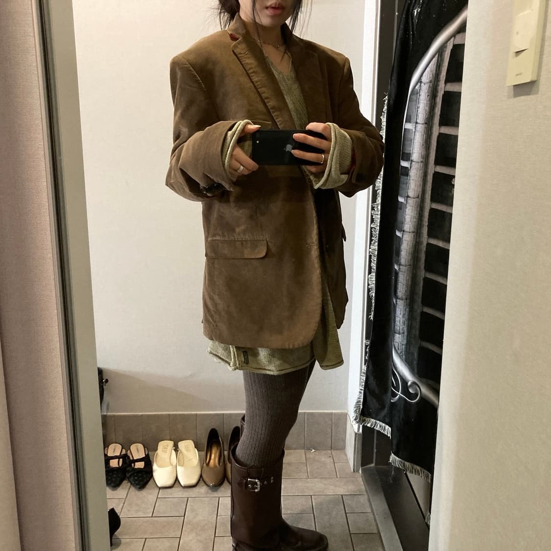 오버핏 롱니트 상품이미지2