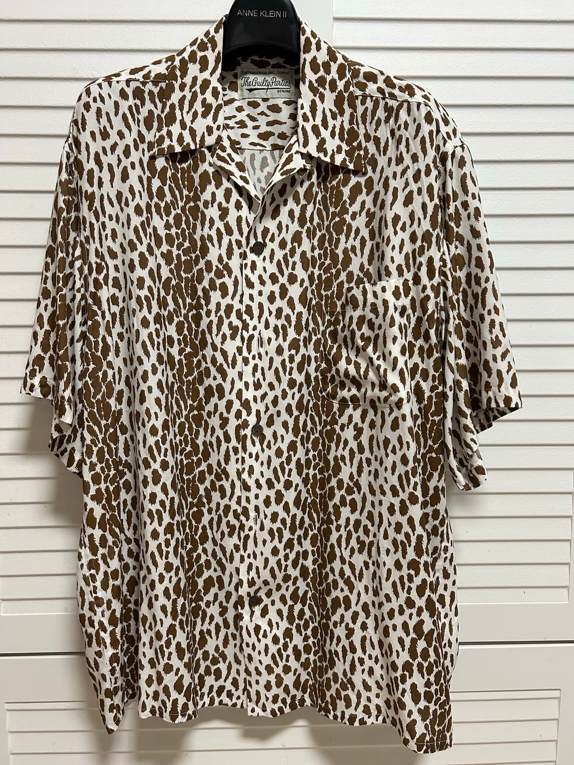 와코마리아 레오파드 오픈카라셔츠 브라운 L 상품이미지1