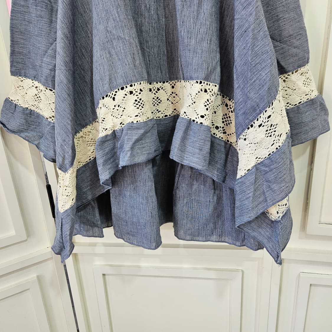 언발 레이스 린넨혼방 스커트 상품이미지6