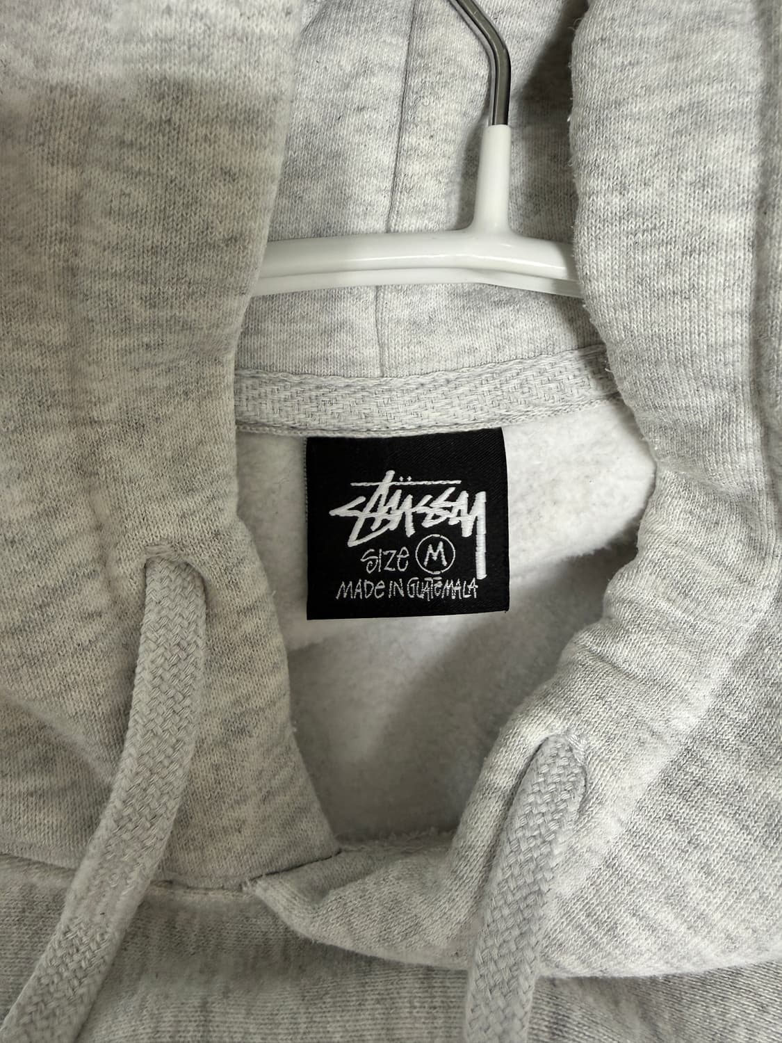 스투시 베이직 기모 후드 애쉬 헤더 M 상품이미지2