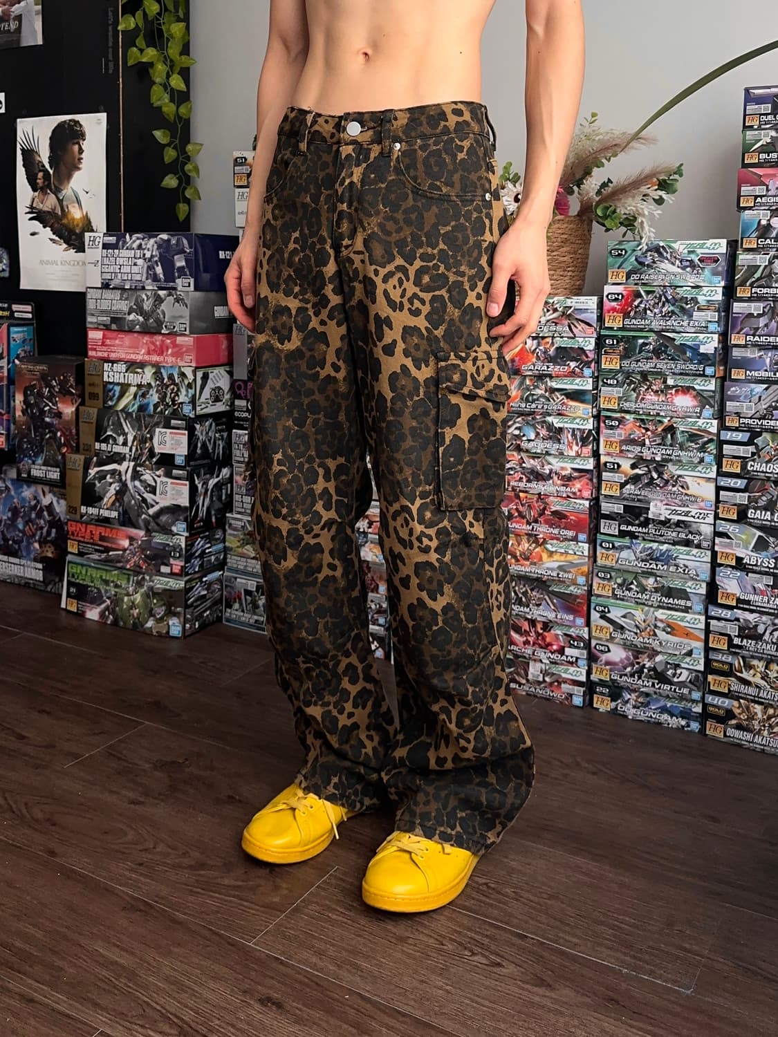 올오버 레오파드 카펜터 팬츠 상품이미지2