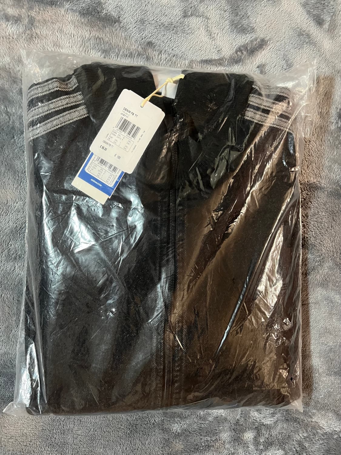 110) 2XL 아디다스 데님 자켓 흑청 JC6717 상품이미지2