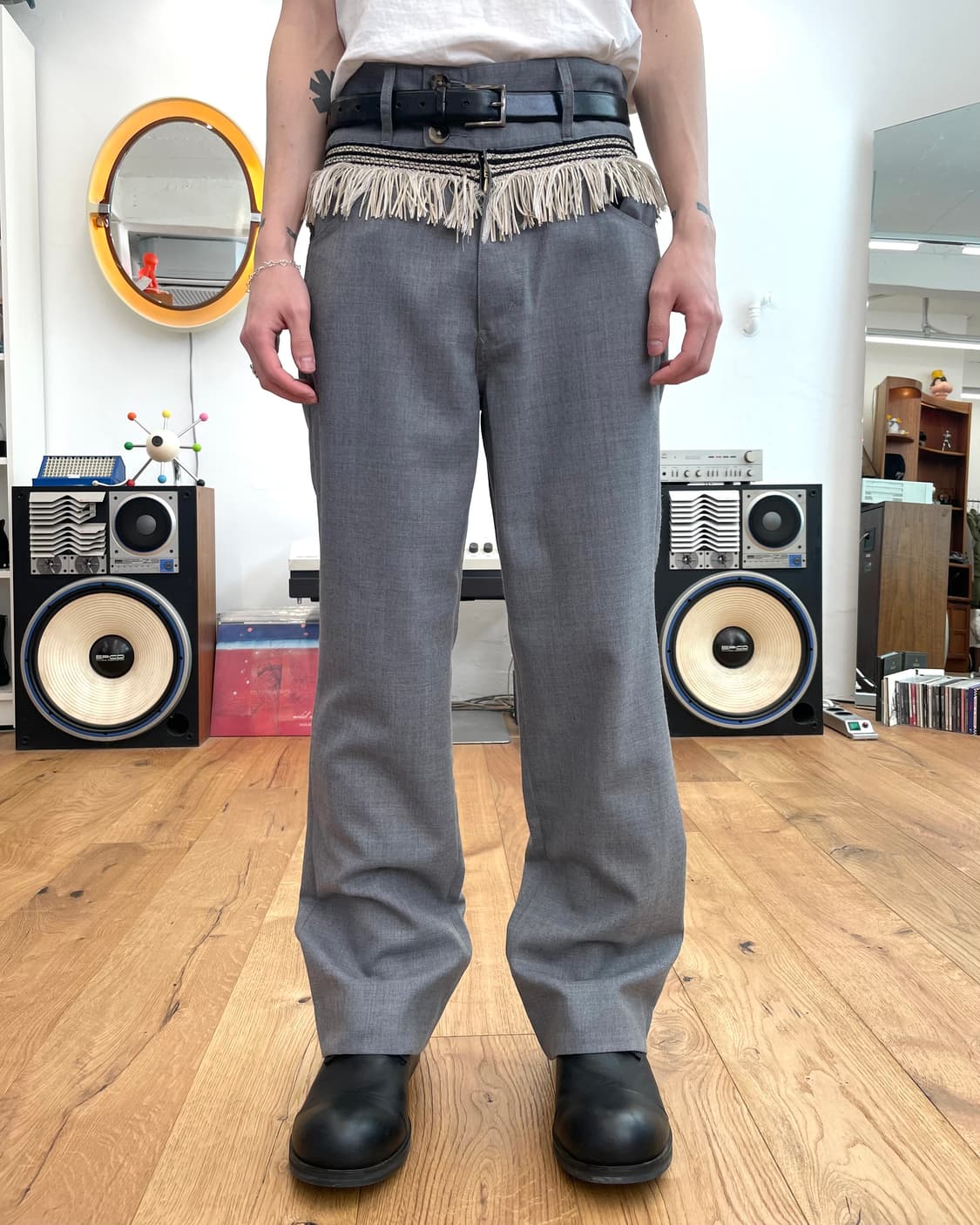 [2] RANDY 프린지 슬랙스 팬츠 상품이미지1