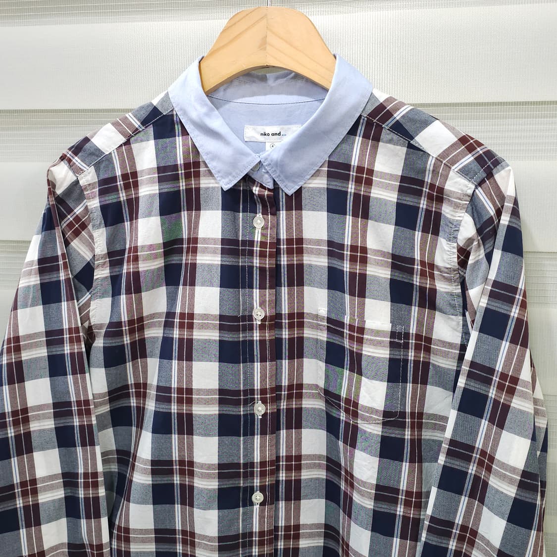 니코앤드 체크 남방 셔츠- 우먼4 상품이미지2
