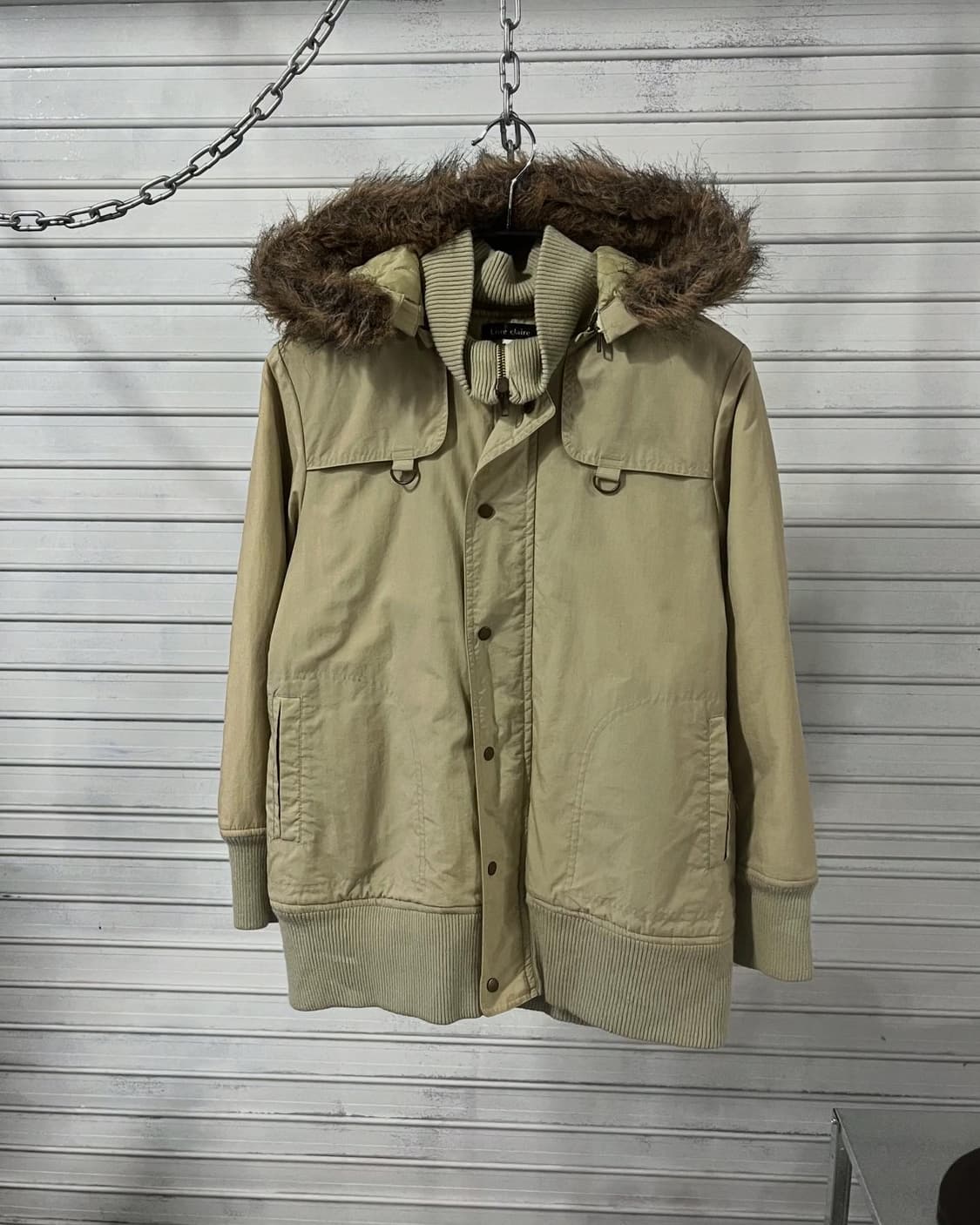 vtg detail fur jacket 상품이미지1