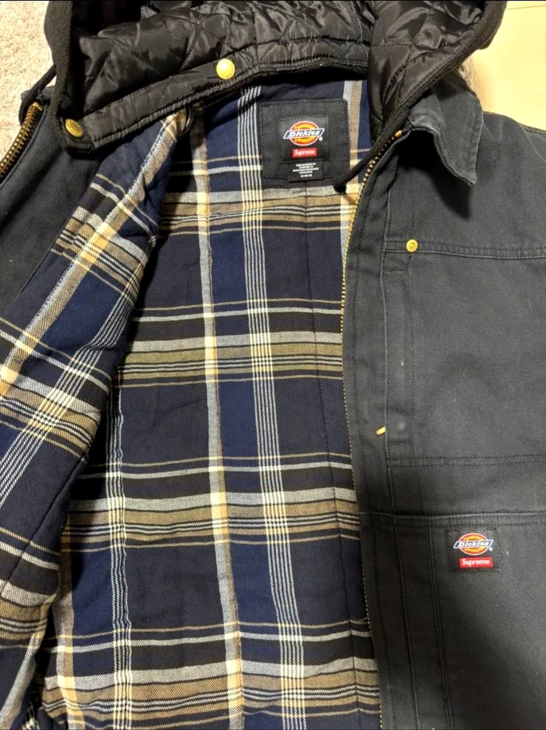 Dickies Supreme 디키즈 슈프림 후드 워크자켓 블랙 M
  상품이미지2