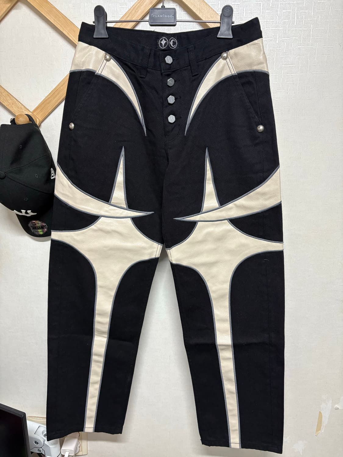 Thug Club Leather Black Denim Pants2 상품이미지1