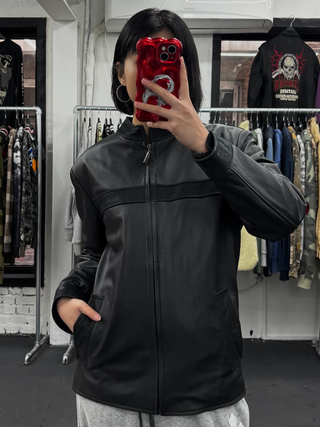 LEE 리 소가죽 레더자켓 상품이미지3