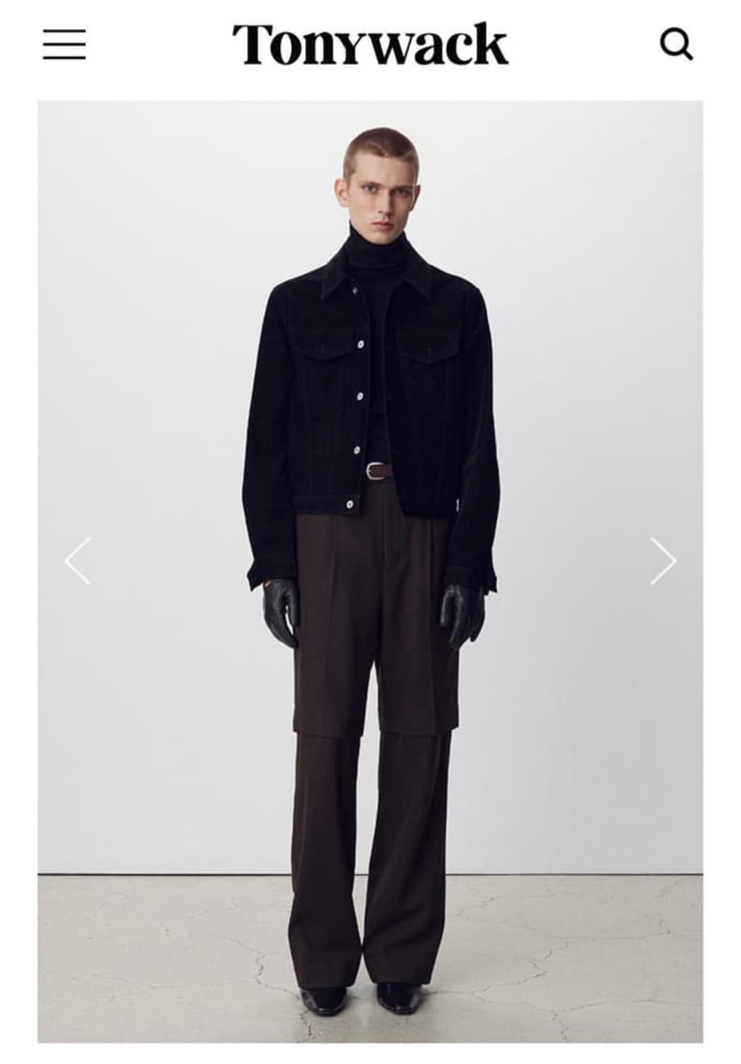 토니웩 벨벳 트러커 자켓 L사이즈 상품이미지1