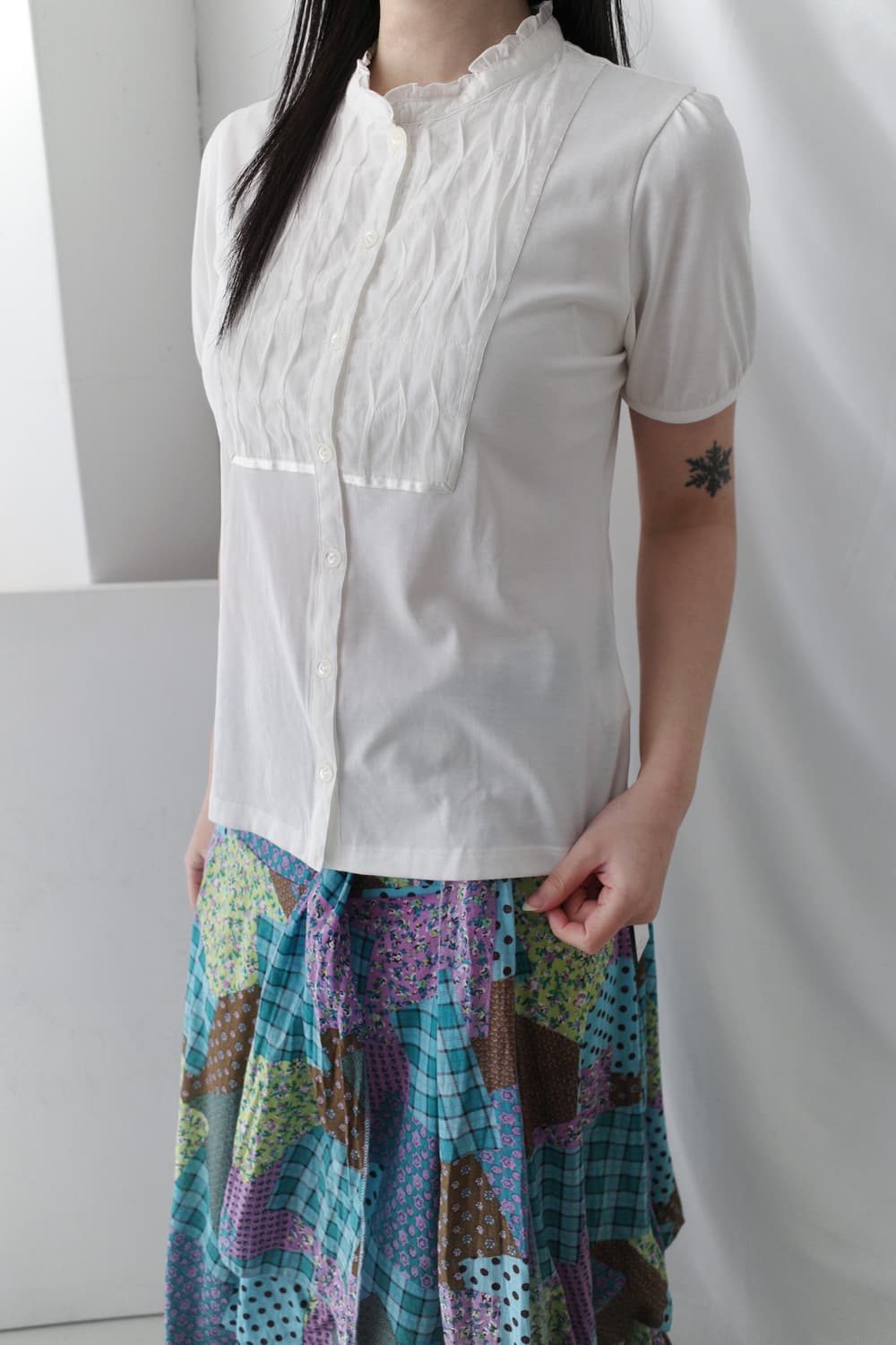 tuck half blouse 상품이미지6