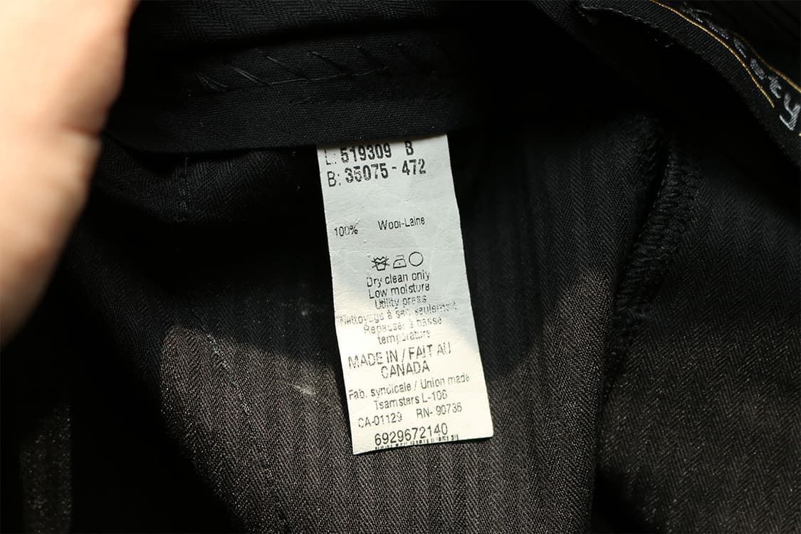 2000s 캘빈 클라인 블랙 핀스트라이프 트라우저  상품이미지10