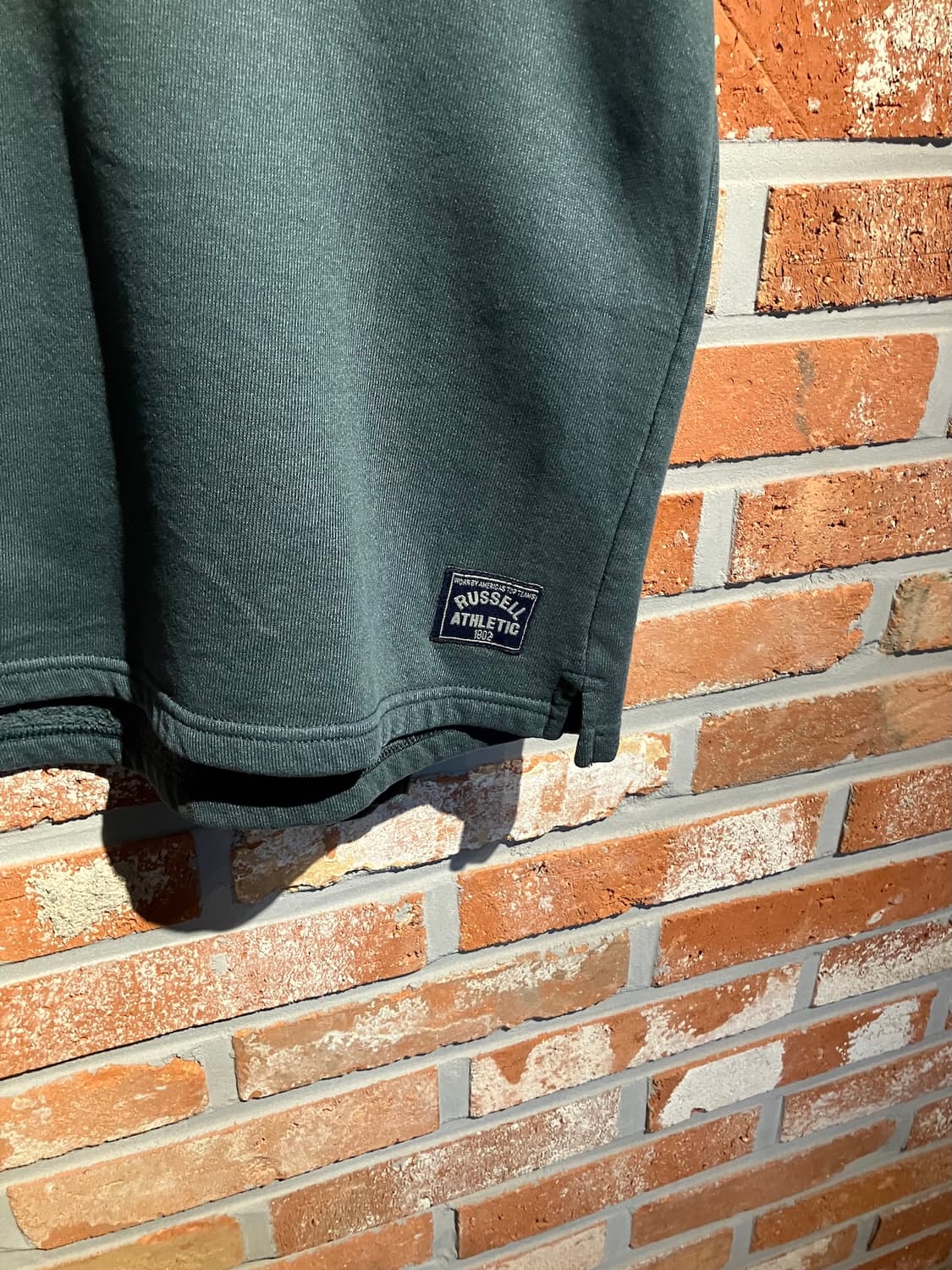 90s USA 빈티지 러셀 헨리넥 스웻 셔츠 맨투맨 상품이미지3