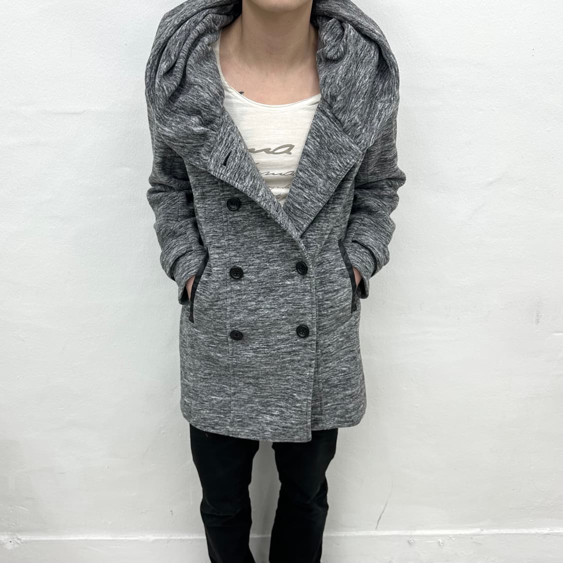 B.B.P noise pattern drape hood shirts 상품이미지1