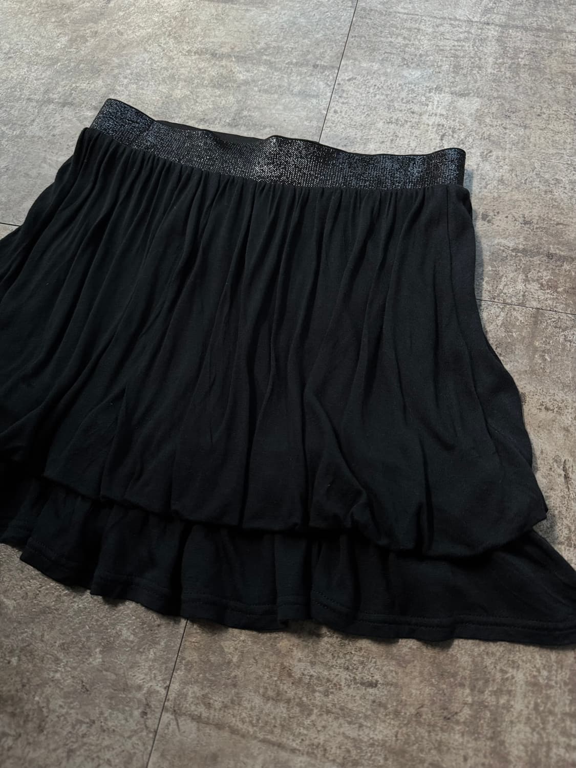 버튼 넥 글리터 니트 퍼프 밑단 스커트 2pcs SET 상품이미지10