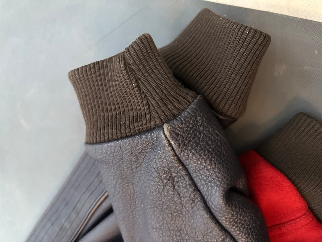 Mlb detroit leather bomber 100-105 상품이미지5